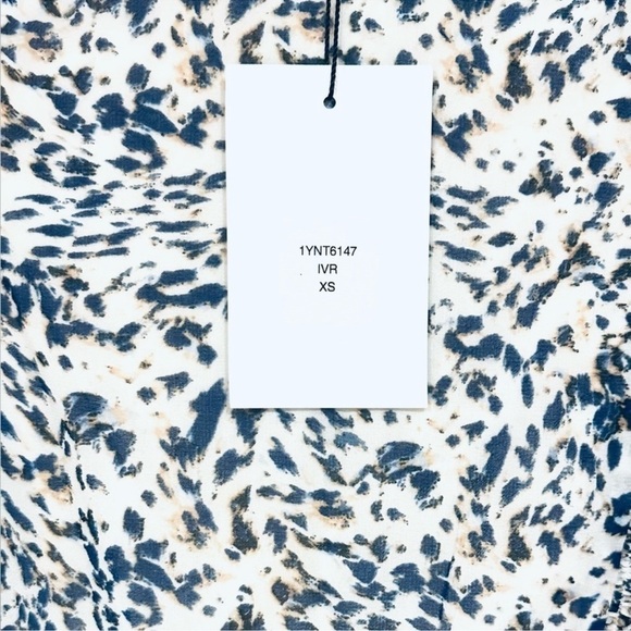 HALE BOB ELSIE CHIFFON TIERED FLUTTER SHORT SLEEVE FLORAL PRINT MAXI DRESS NEW - Picture 6 of 7